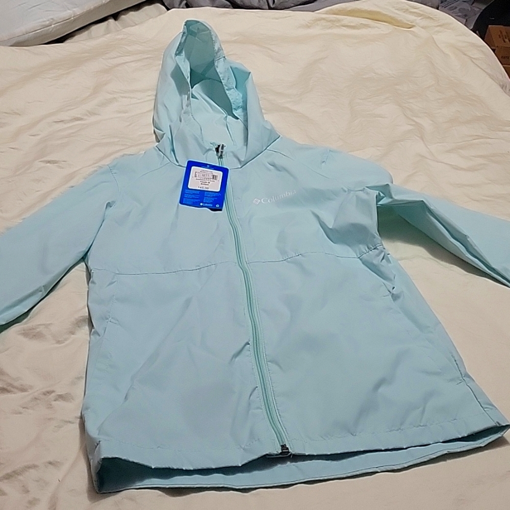 Columbia Girl’s Switchback Jacket- Girl’s Windbreaker- Light Blue Sz M